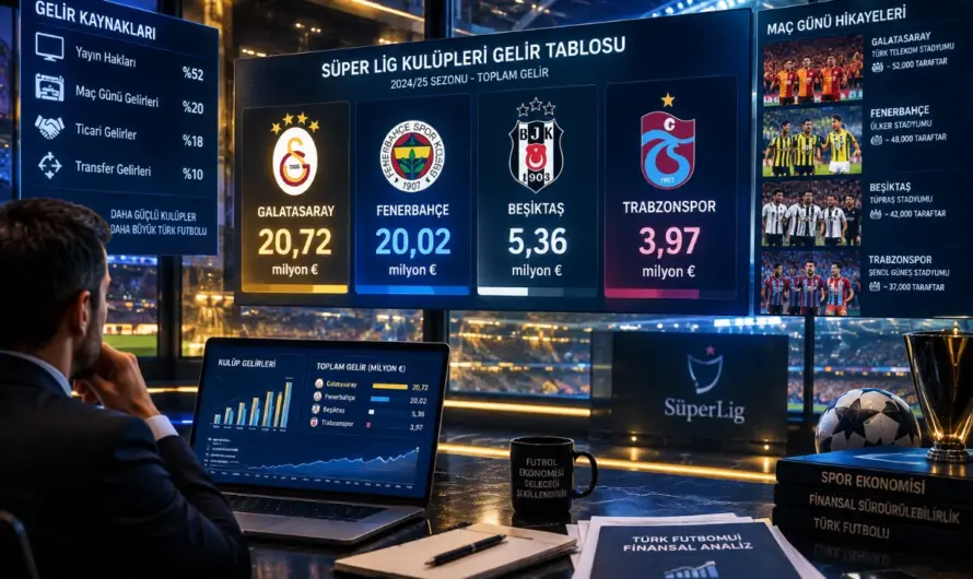 Avrupa Arenasında Türk Takımlarının Güncel Kazanç Tablosu